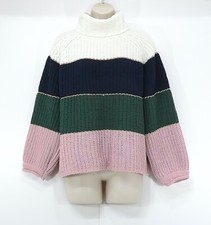 M&S Pink Navy Oversized Chunky Chenille Jumper Girls 12-13 years Women's UK 8 10