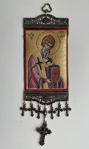 Saint spyridon tapestry wall - tapestry,