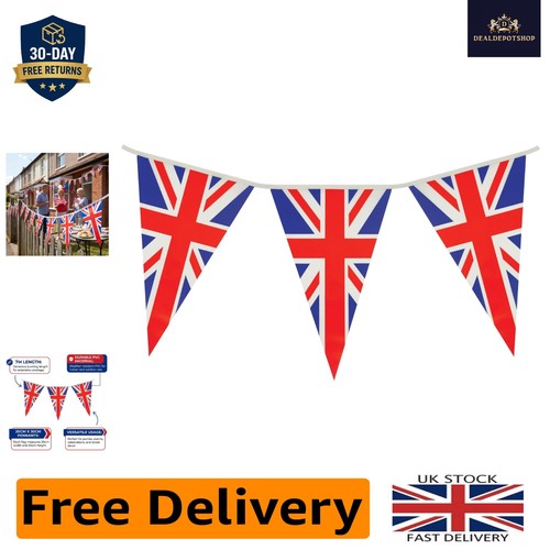 Union jack bunting with 25 - 7m,