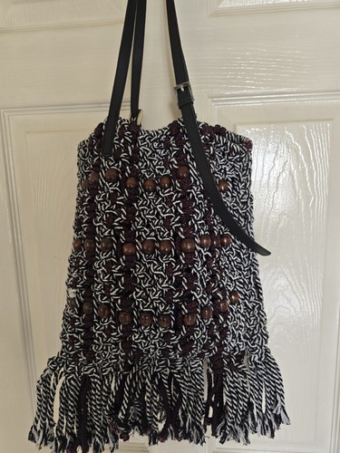 Zara wooden beaded shoulder - zara,