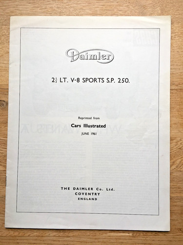 Daimler sp250 sports dart - daimler,