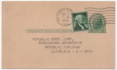 Chicago postal card - postal,