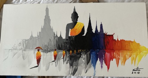 Abstract buddha temple monks - buddha,