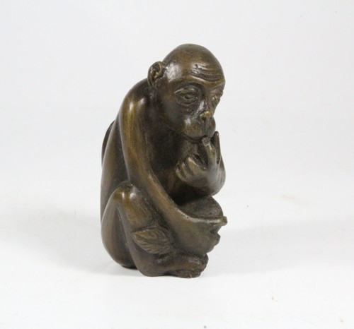 Japanese bronze monkey - japanese,