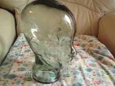 Vintage Green Tint  Glass Head
