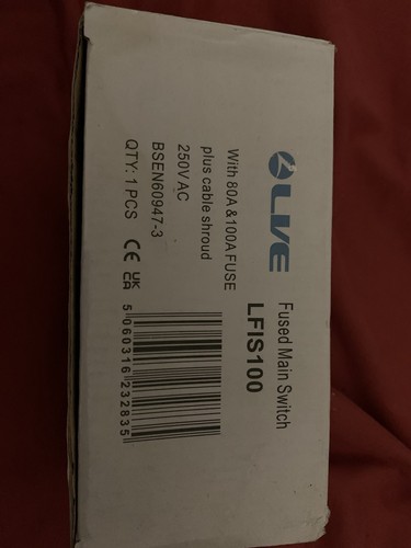 Fused main switch - switch, fuse