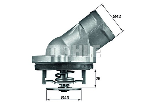 Engine thermostat mahle fits - thermostat,
