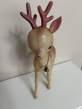 Vintage Soft Plastic Sleepy Eye Reindeer