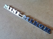 Original MINI MINOR 850 Classic Car Badge metal/chrome