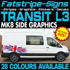 to fit FORD TRANSIT MK8 L3 LWB GRAPHICS STICKERS DECALS CAMPER VAN MOTORHOME ST