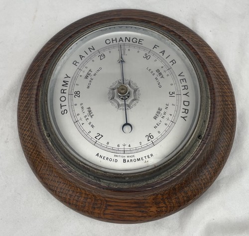 Vintage round wall aneroid - vintage,