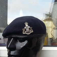Royal Monmouthshire Royal Engineers Militia BERET +Cap Badge 58 cm British Army