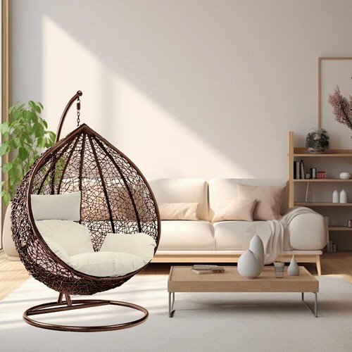 Garden swing egg - chair, indoor