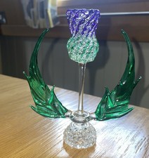 Hand Blown Glass Thistle