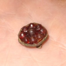 Early Carved Faceted Garnet
