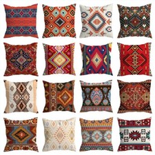 Ethnic Aztec Navajo Geometric Pillow Case Western Southwest Kilim Cushion Covers