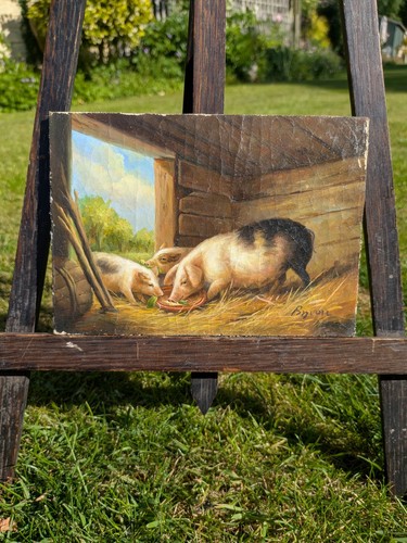 Vintage signed painting - vintage,