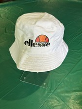 Ellesse Vintage Cotton Bucket Hat White One Size Fashion Summer Festival