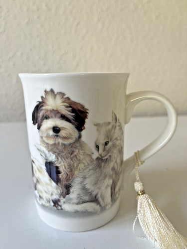 Dog and cat mug - and,