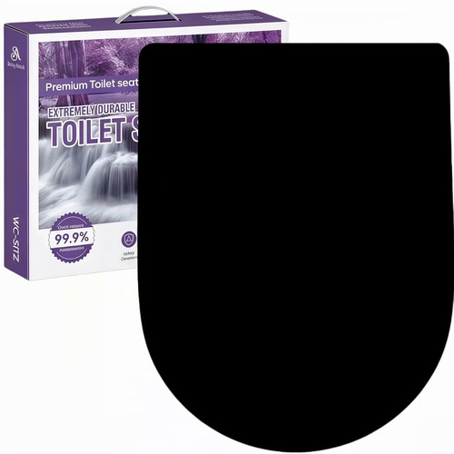 Shaped soft close toilet - shaped,