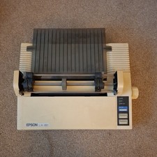 Epson LX-80 Dot-Matrix Printer P87RA With Autosheet Feeder Vintage Retro
