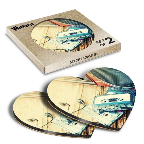 Heart mdf coaster old - coaster,
