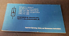 1971 Oldsmobile Owners Manual