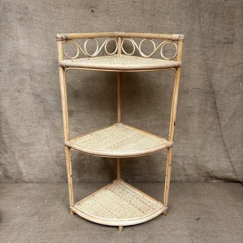 Vintage bamboo rattan corner - &,