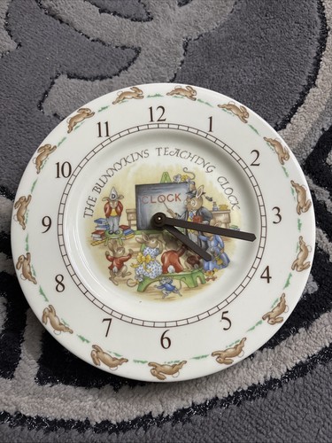Bunnykins teaching clock - teaching,