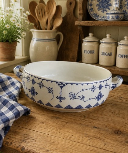 Vintage blue white denmark - vintage,