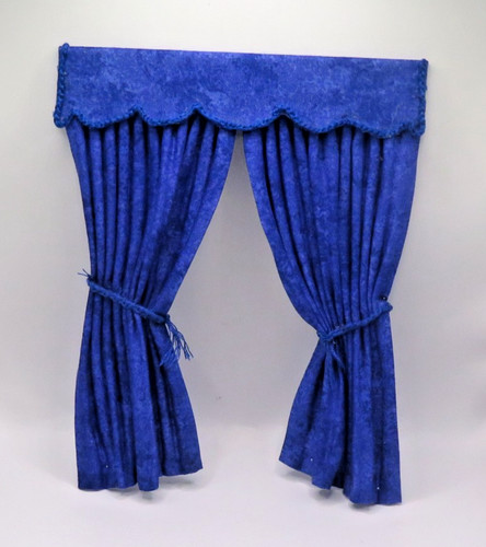 Dolls house window - , curtains-