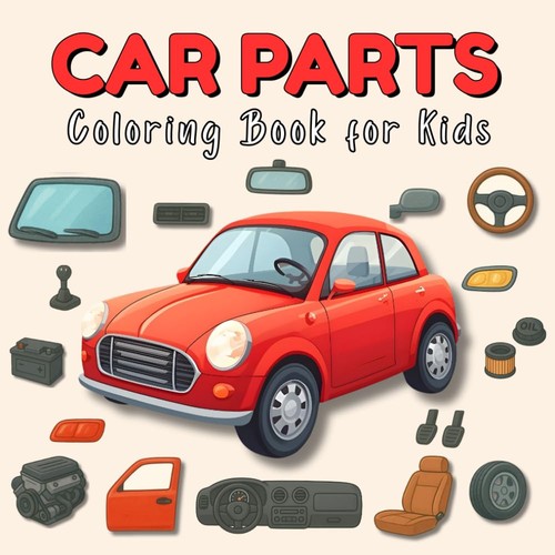 Car parts coloring book for - coloring,