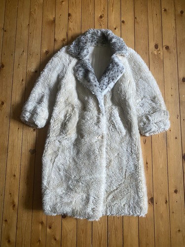 Vintage faux fur long - long, coat