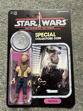 Star Wars Full Reproduction YAK FACE Figure last 17 card & Coin MOC POTF