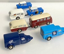 7  x 1:90 SCHUCO PICCOLO VEHICLES,TRABANT ,VOLKSWAGEN, TEMPO,& 2 QEK CARAVANS