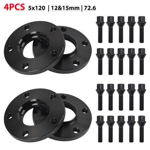 12mm 15mm black alloy - 2x, 2x