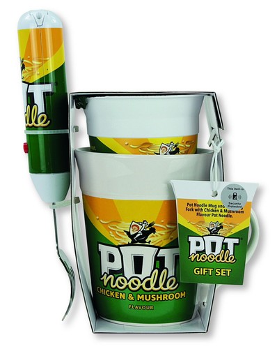 Pot noodle mug - noodle, spinning