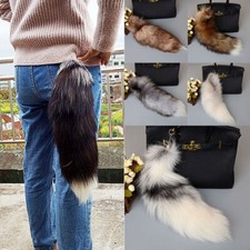 Faux Fur Fox Tail Keychain