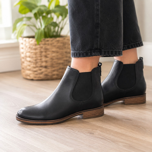 Graceland womens black chelsea - black,