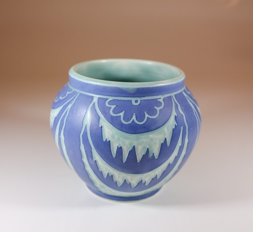 Art nouveau vase ceramics - art,