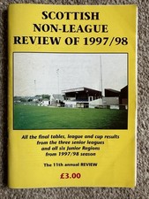 SCOTTISH NON LEAGUE REVIEW OF 1997/98 FOOTBALL BOOK