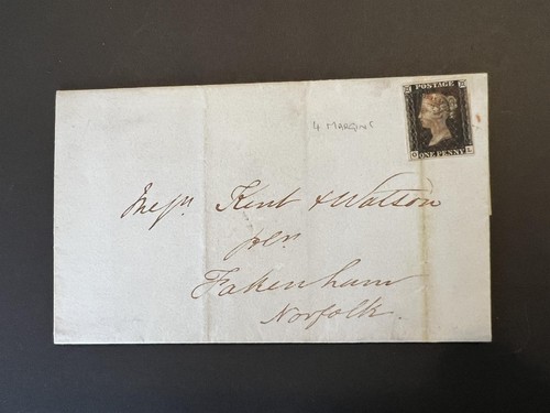 1840 sg1 penny black - 1d,