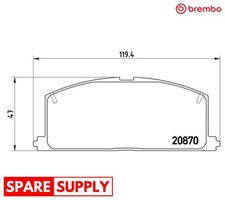 Brake pad set disc - brake,