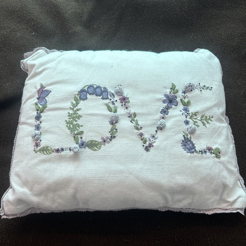Medium floral love cushion - medium,