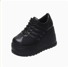 Demonia Lace up Platform Shoes