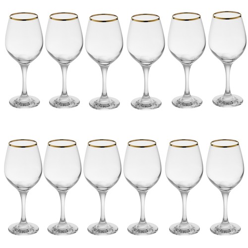 Pasabahce amber gold rimmed - pasabahce,