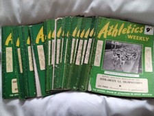 ATHLETICS WEEKLY 1956 .... 38 copies