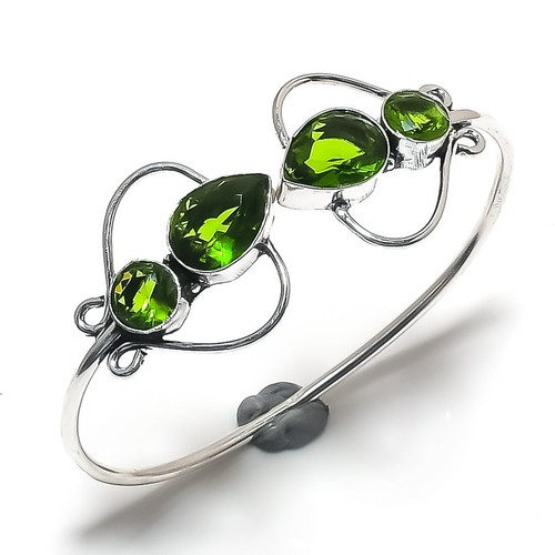 Natural peridot gemstone - natural, 925