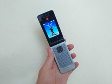 Sharp 770SH Black (Unlocked) Mobile Phone flip basic classic simple rare working