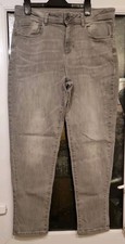 TU Sainsbury's ladies Grey Denim Jeans, trousers, straight leg, regular, UK 14
